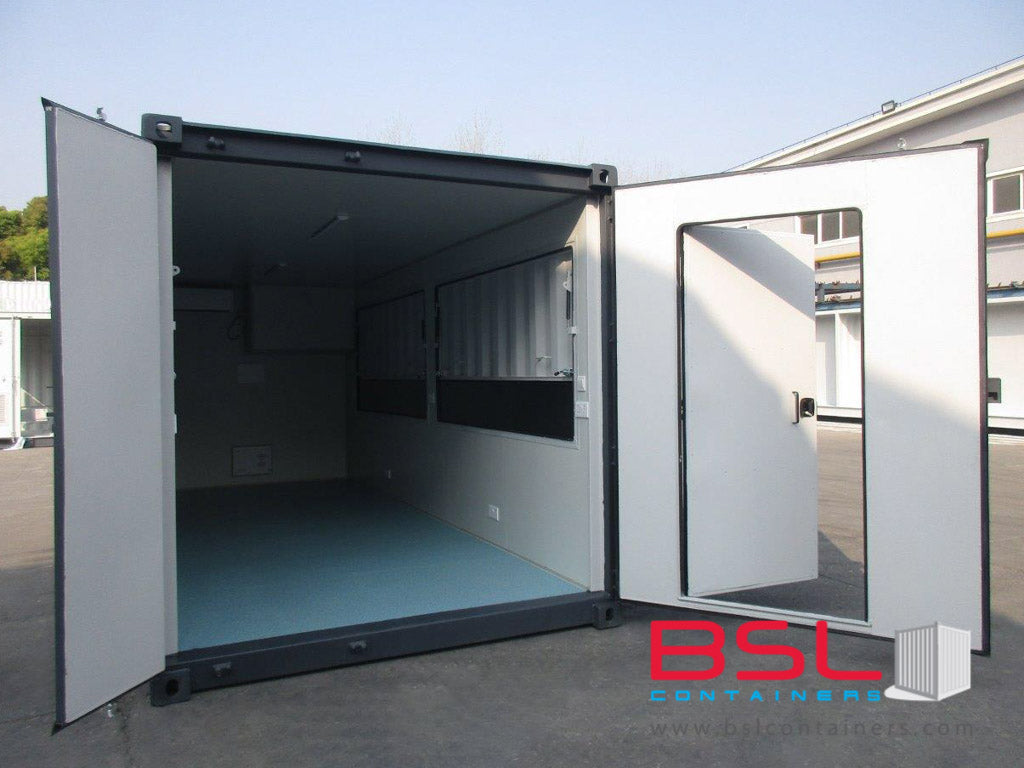 20' New Build ISO Kiosk Containers (Container shop) with electrical installation FOB China CY (20'Kiosk) - eSHOP - BSL CONTAINERS 
