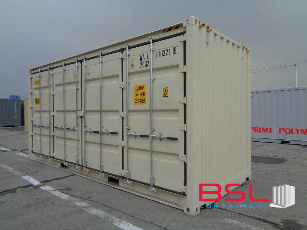 20'OS ISO New Build One Trip Shipping Containers in RAL1015/7035/7042 ex Chicago - eSHOP - BSL CONTAINERS 