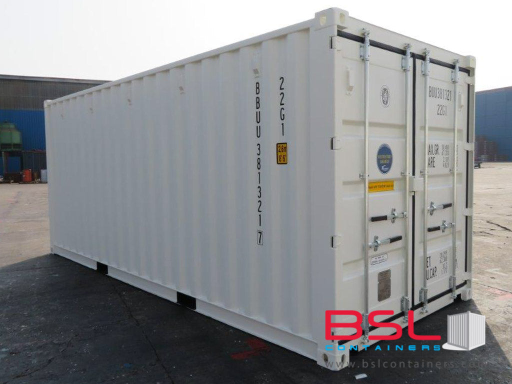 20' ISO New Build One Trip Shipping Containers in RAL7015 Grey / RAL1015 Beige / RAL7035 light Grey / RAL7042 Grey / RAL9010 White  ex Toronto (20'GP) - eSHOP - BSL CONTAINERS 