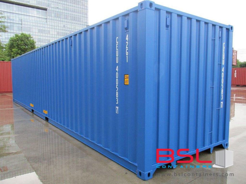 40'GP ISO New Build One Trip Shipping Containers in RAL5010 Blue ex Johannesburg - eSHOP - BSL CONTAINERS 