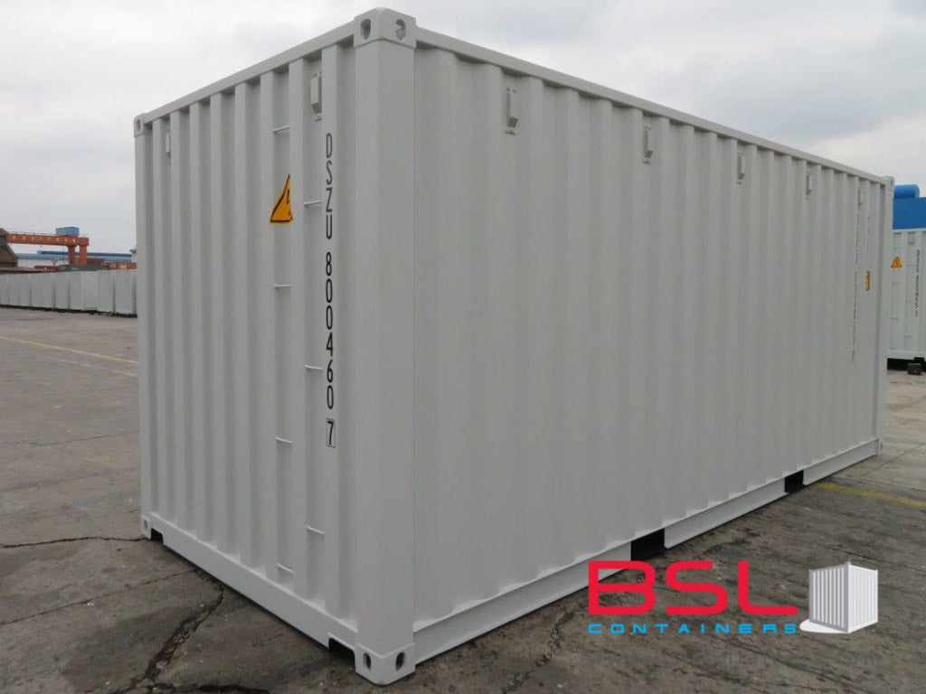 20' ISO New Build One Trip Shipping Containers in RAL7035 light Grey ex Atlanta (20'GP) - eSHOP - BSL CONTAINERS 