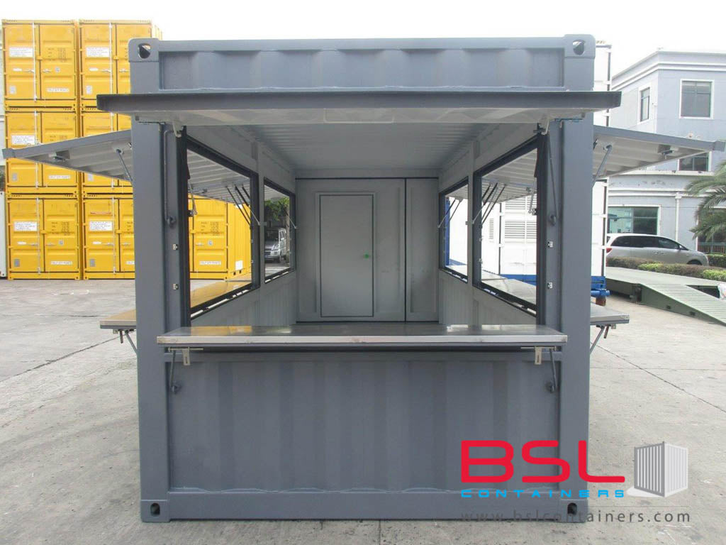 20' New Build ISO Kiosk Containers (Container shop) FOB China CY (20'Kiosk) - eSHOP - BSL CONTAINERS 