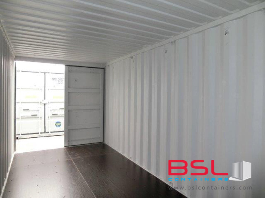 20'DD ISO New Build One Trip Shipping Containers in RAL7042 Grey ex Houston - eSHOP - BSL CONTAINERS 