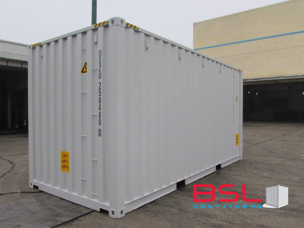 20'HC ISO New Build One Trip Shipping Containers in RAL7035 Light Grey ex Helsinki - eSHOP - BSL CONTAINERS 